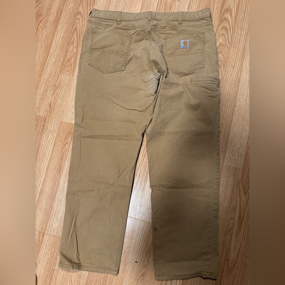 Carhartt Men's Rugged Flex Relaxed Fit Canvas Work Pants 40x32 dark khaki - Picture 7 of 9